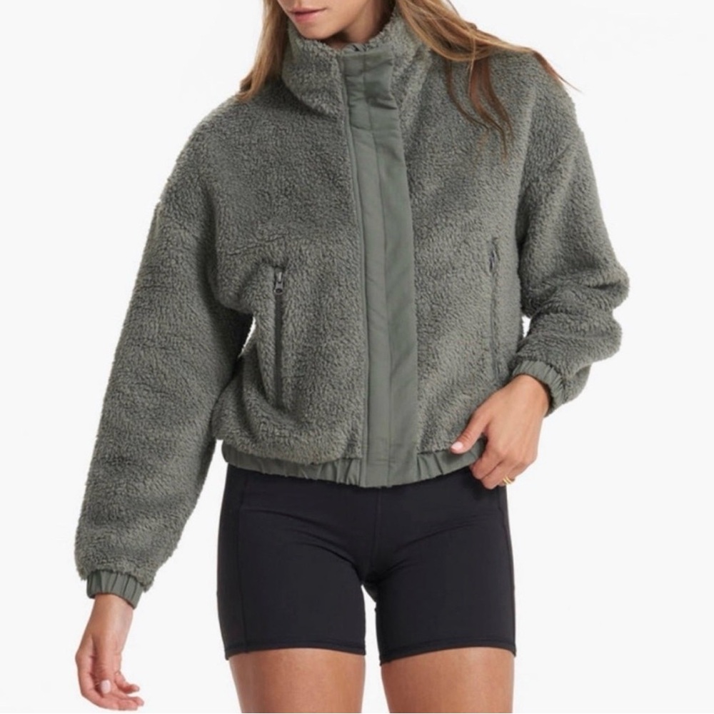 Vuori Women's Green Sherpa Jacket